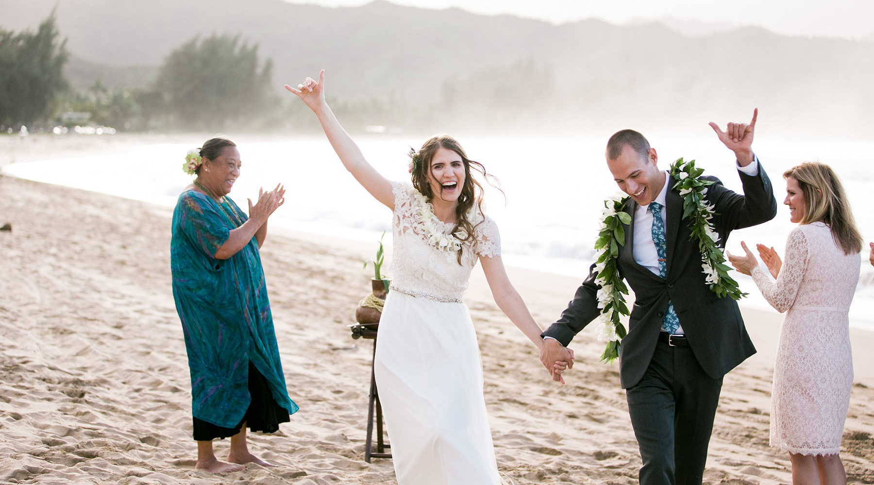 Beach Wedding Celebration on Kauai.