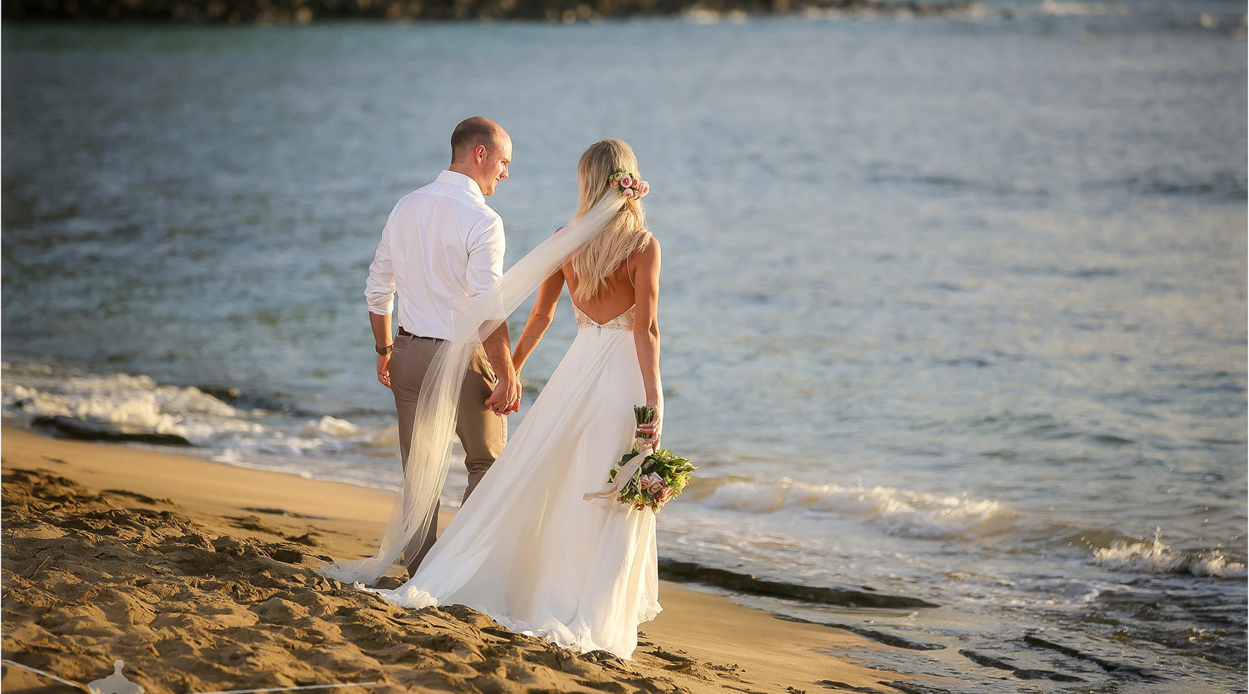 A Beach Wedding on the Island of Kauai.