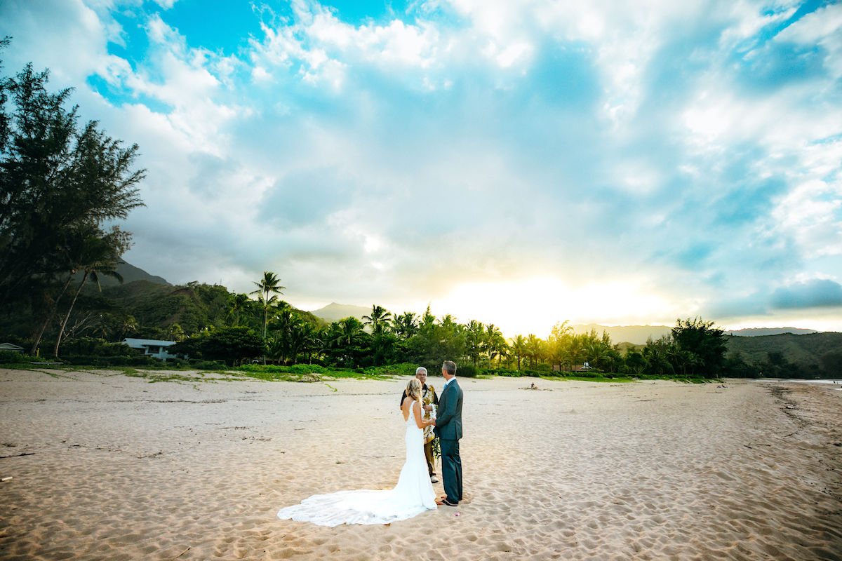 Sunset at Hanalei bay