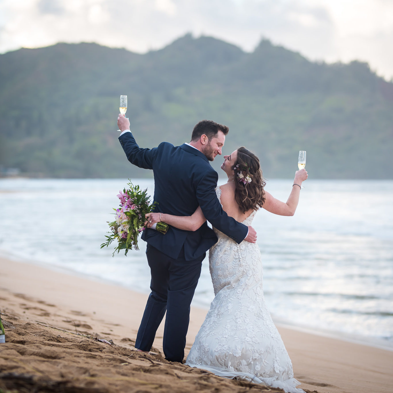 Kauai beach elopement